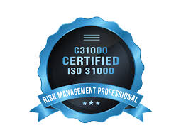 Selo de certificação ISO 31000.